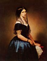 Francesco Hayez - Portrait of Antonietta Tarsis Basilico